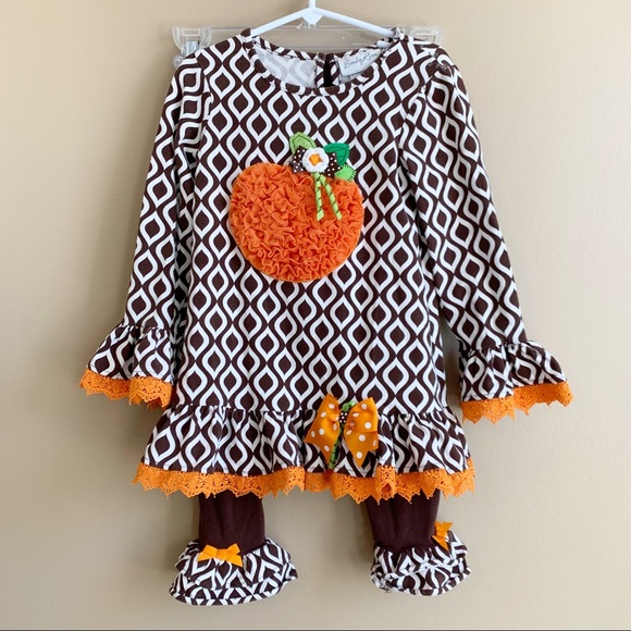 Emily Rose Other - EMILY ROSE fall pumpkin outfit size 6 leggings and top with flaw